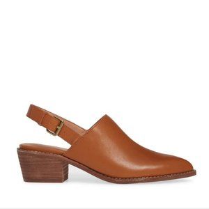 Madewell Jess Slingback in English Saddle Leather Size 8.5